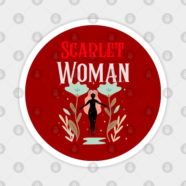 Scarlet Woman Thelema occult Thelema Babalon Crowley Magick Magnet by Witchy Ways